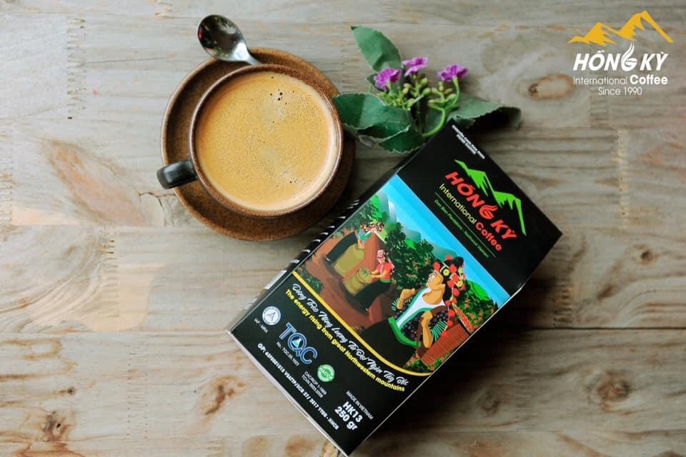 Hồng Kỳ International coffee HK13 (Cà phê pha phin đen mờ HK13) - Sản phẩm OCOP 4 sao