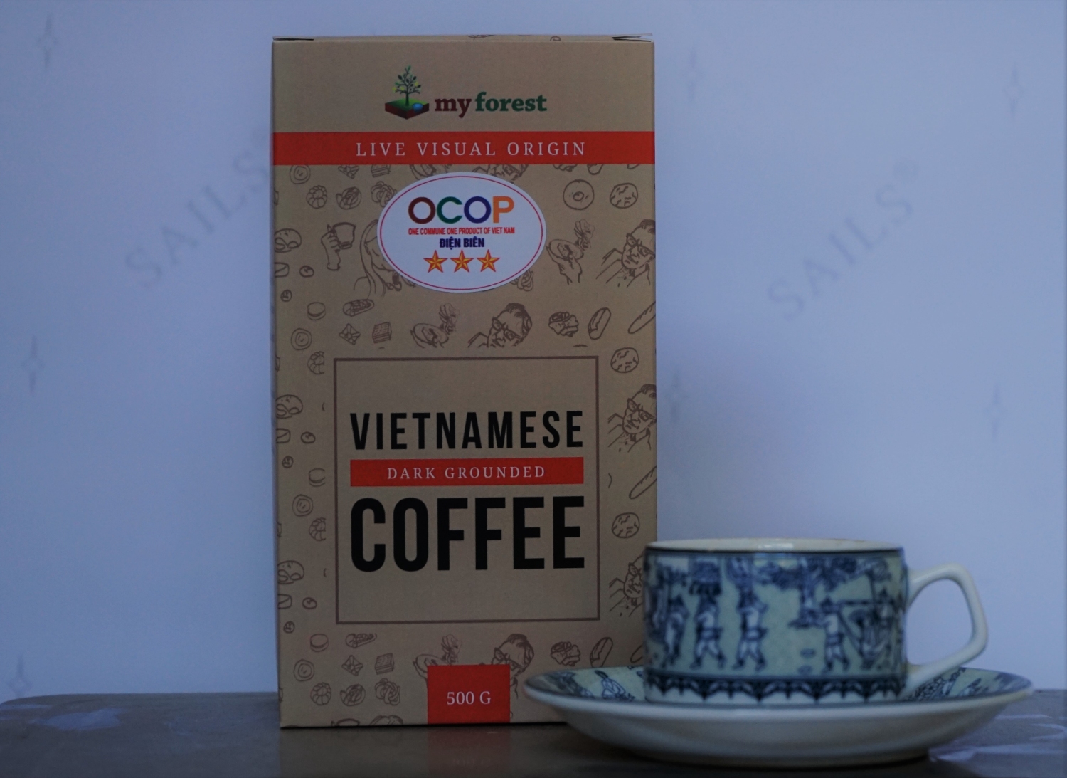 Cà phê đen phin giấy MON BLACK COFFEE DRIP BAG