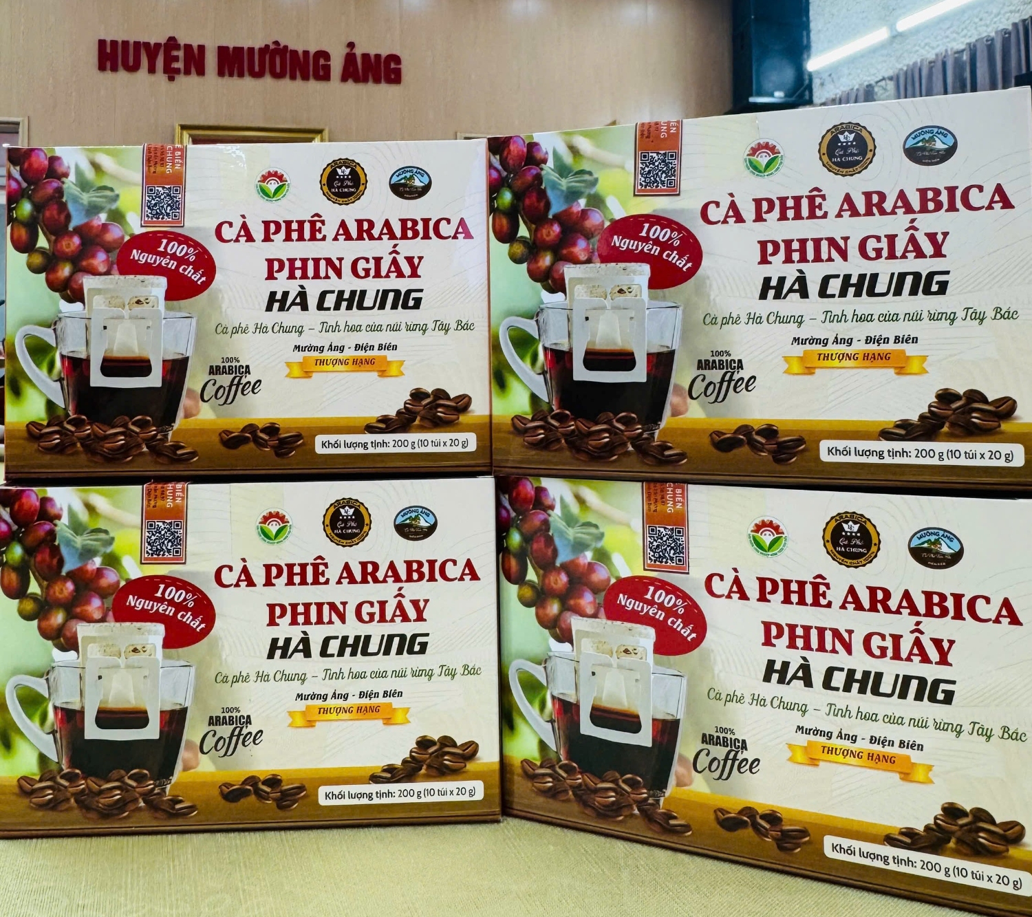 Cà phê Arabica phin giấy Hà Chung - Sản phẩm OCOP 03 sao