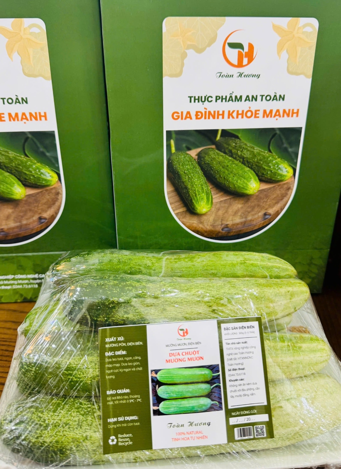 Dưa chuột Toàn Hương - Sản phẩm OCOP 03 sao