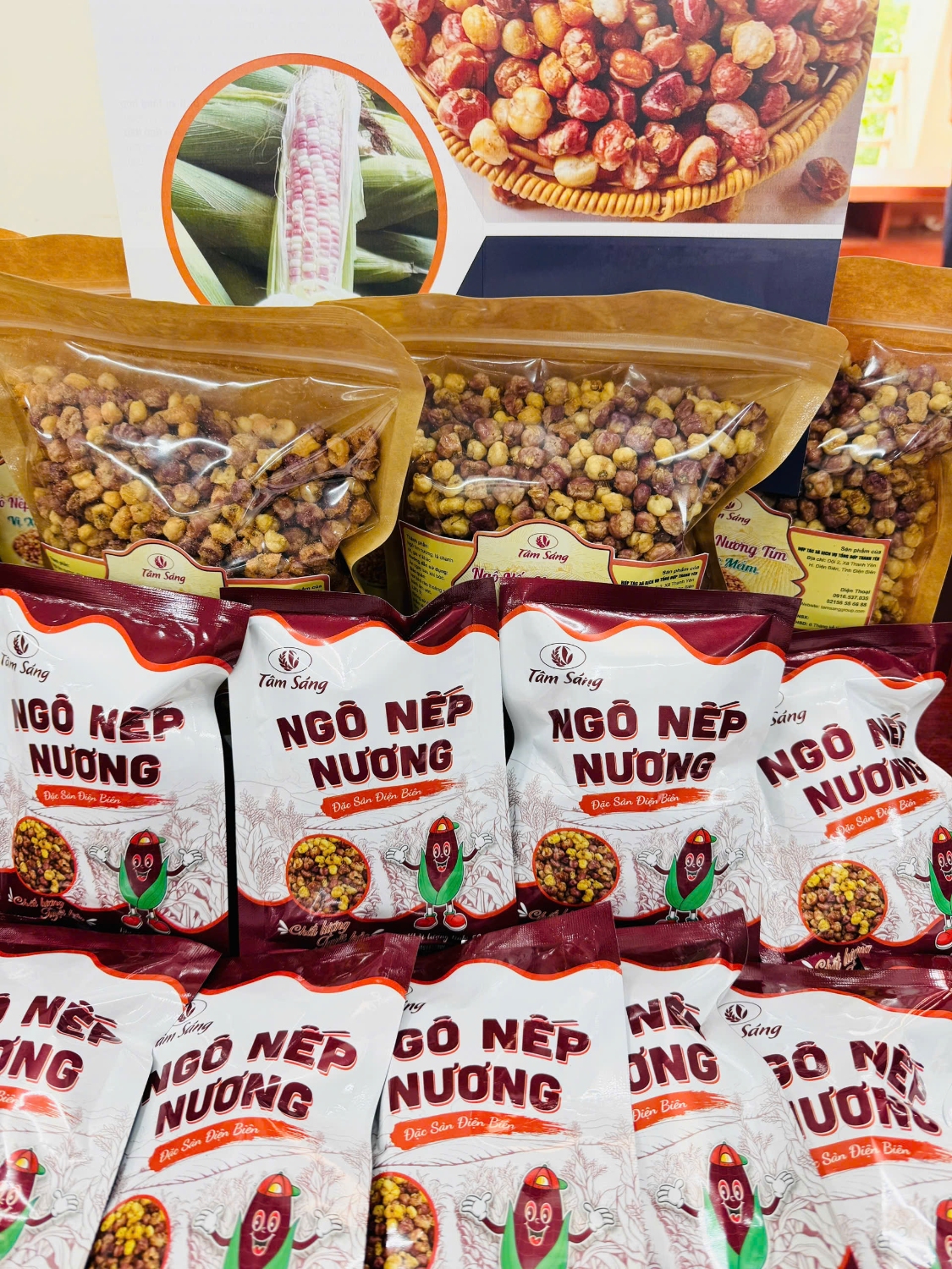 Ngô Nếp nương sấy giòn (HTX dịch vụ tổng hợp Thanh Yên) - Sản phẩm OCOP 03 sao