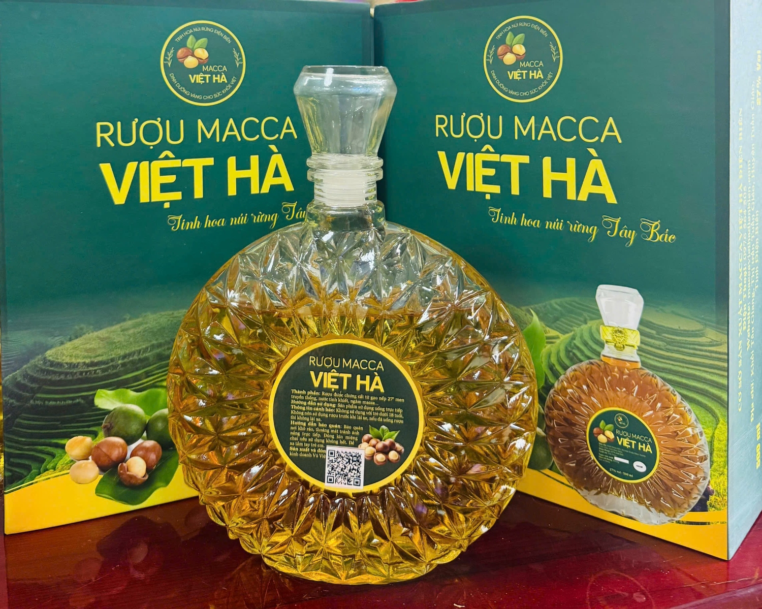 Rượu Macca Việt Hà - Sản phẩm OCOP 03 sao