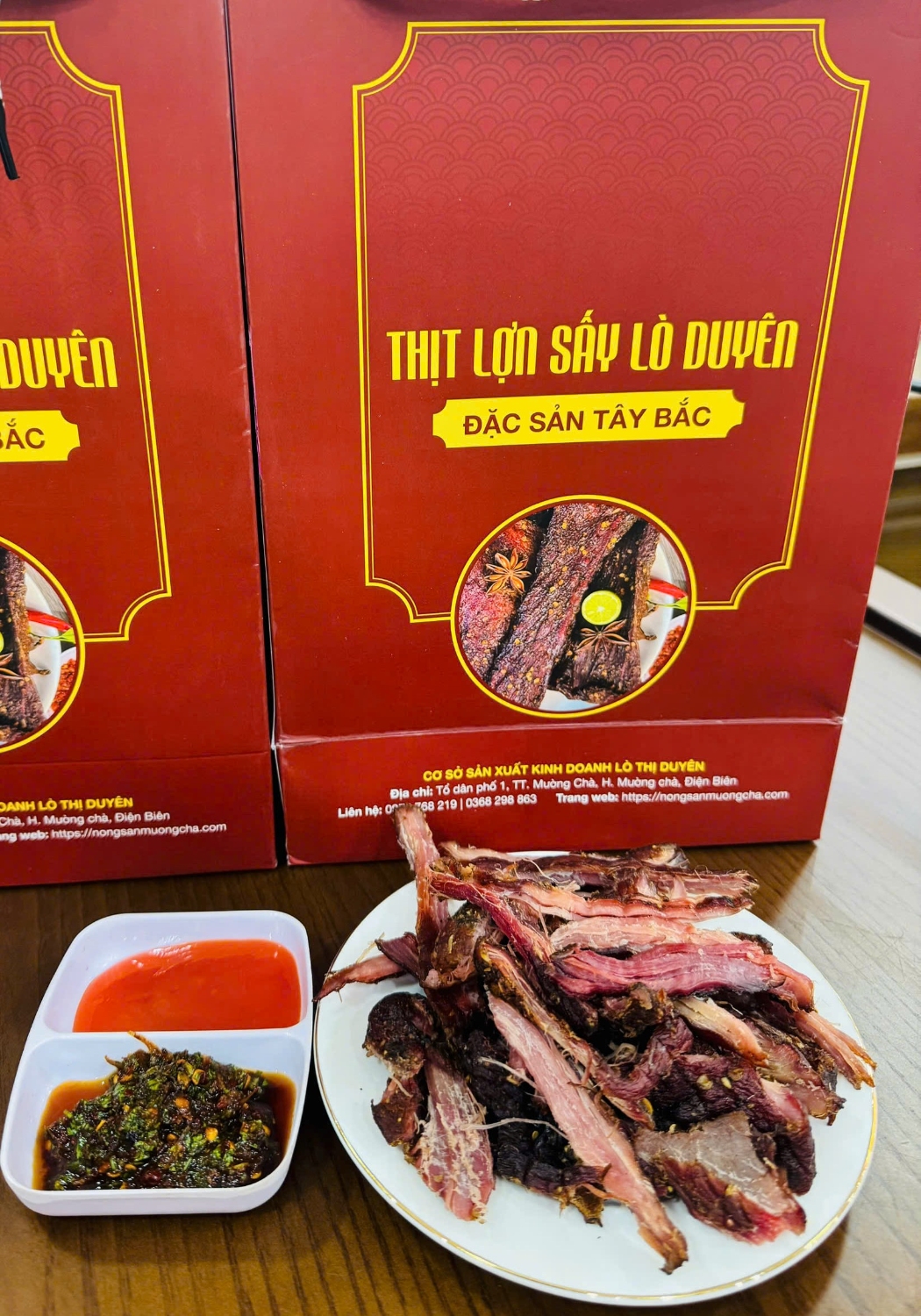 Thịt lợn sấy Lò Duyên - Sản phẩm OCOP 03 sao